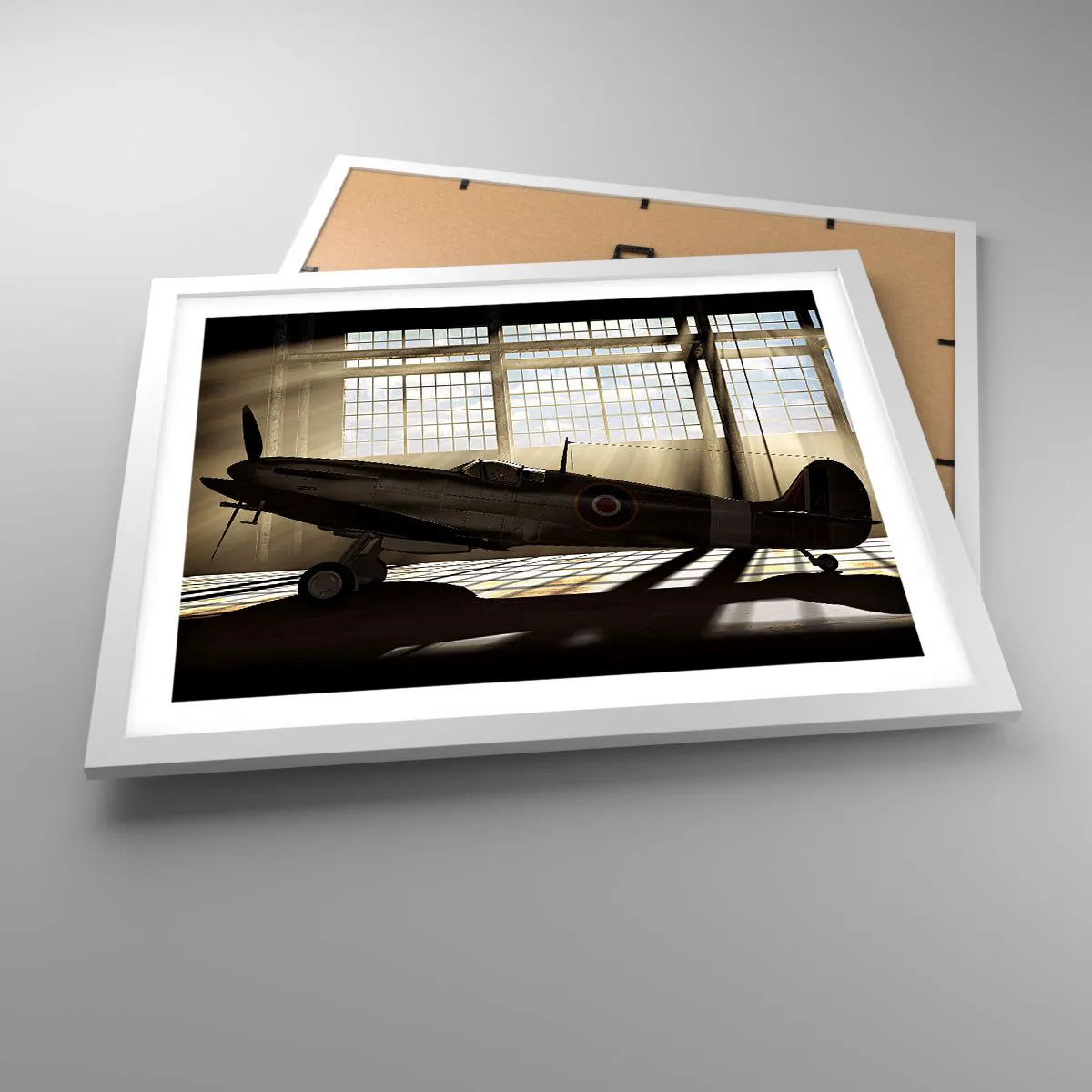 Plakát v bílém rámu - Odpočinek bojovníka - 50x40 cm