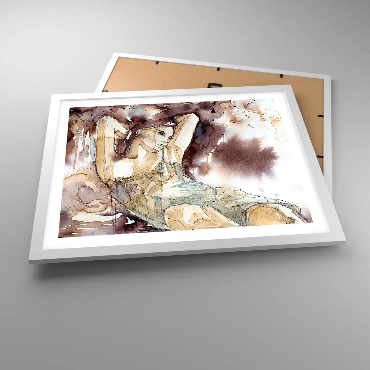 Poszter fekete keretben - Lila hangulatban - 50x40 cm