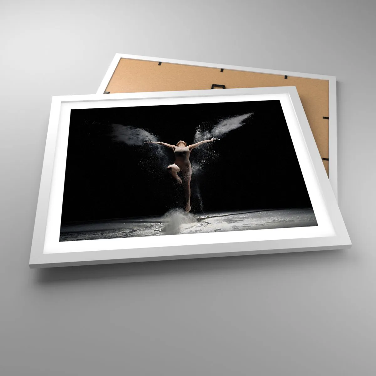 Poster in einem weißen Rahmen - Elfen existieren - 50x40 cm