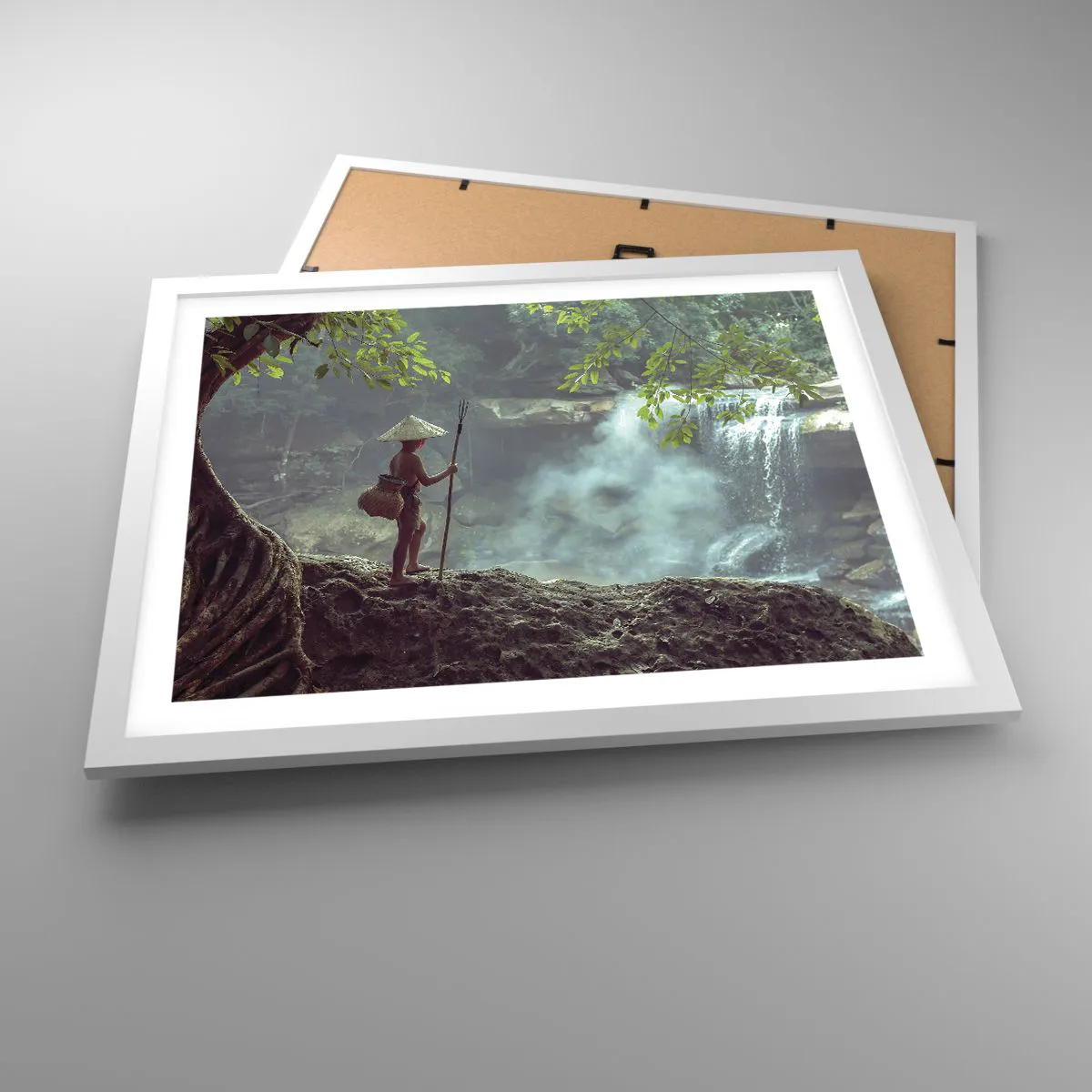 Affisch i vit ram - Vän med naturen - 50x40 cm