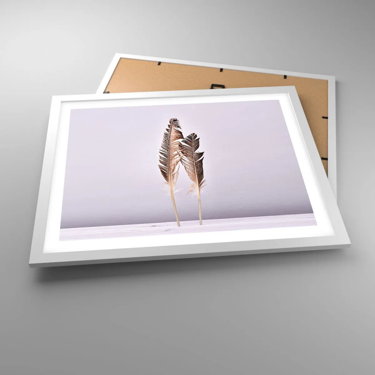 Poster in einem weißen Rahmen - Gegen das Nichts - 50x40 cm