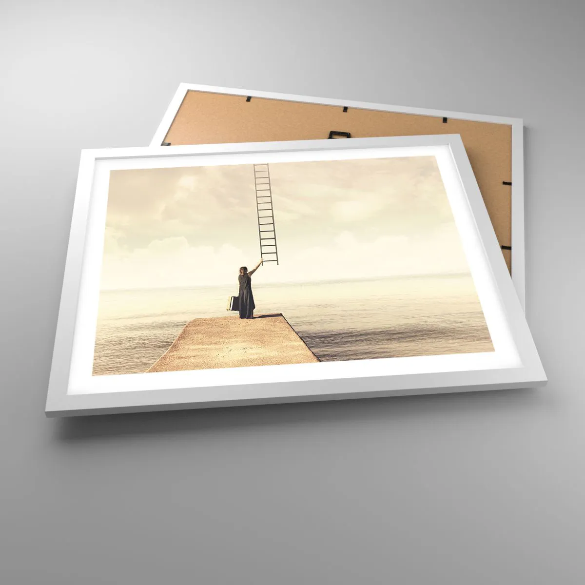 Póster en marco blanco - Un viaje mágico - 50x40 cm