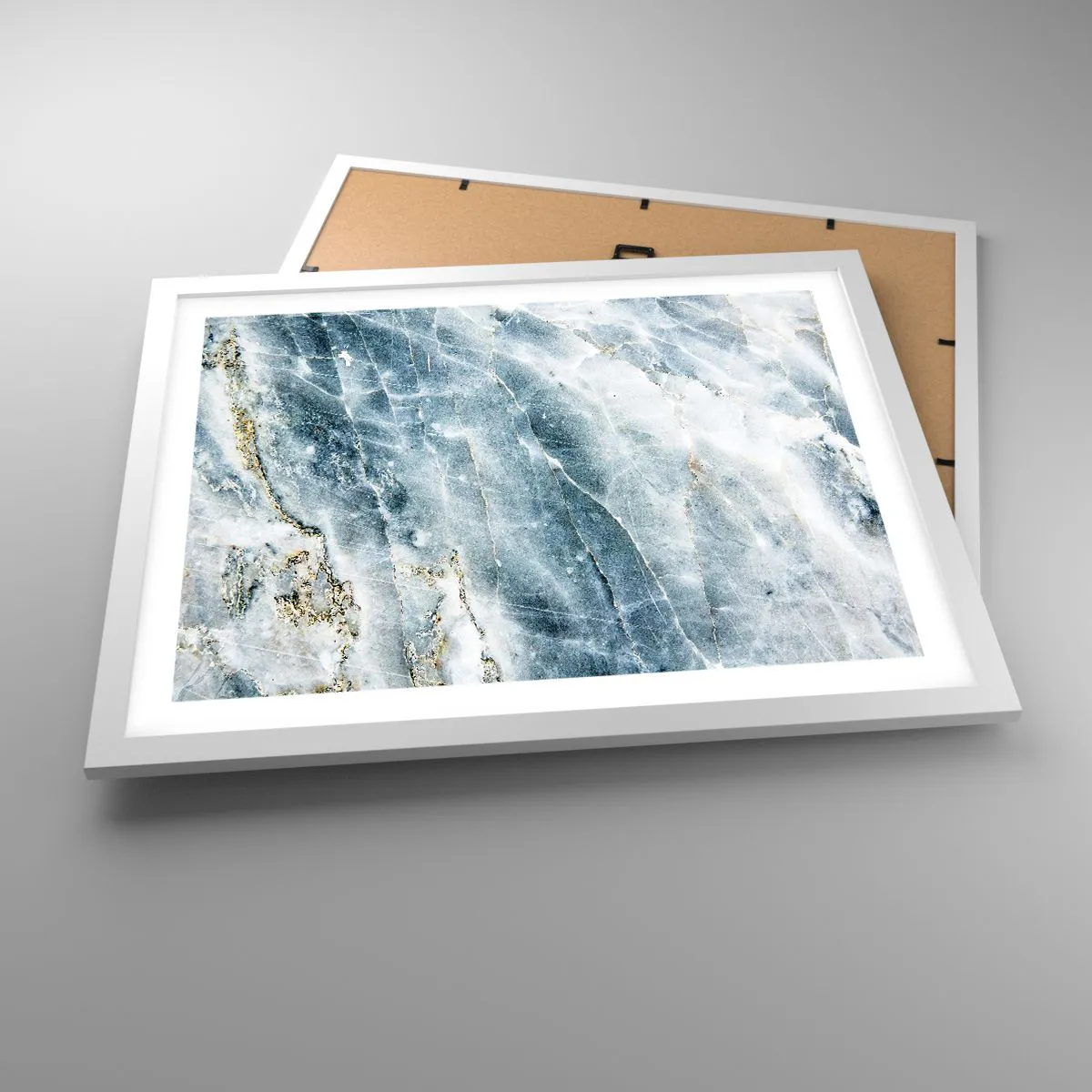 Poster in white frmae - Icy World - 50x40 cm