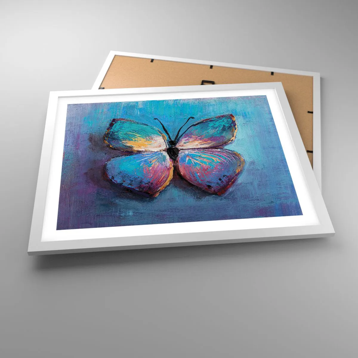 Affiche dans un cadre blanc - Poster - Dans toute sa splendeur - 50x40 cm