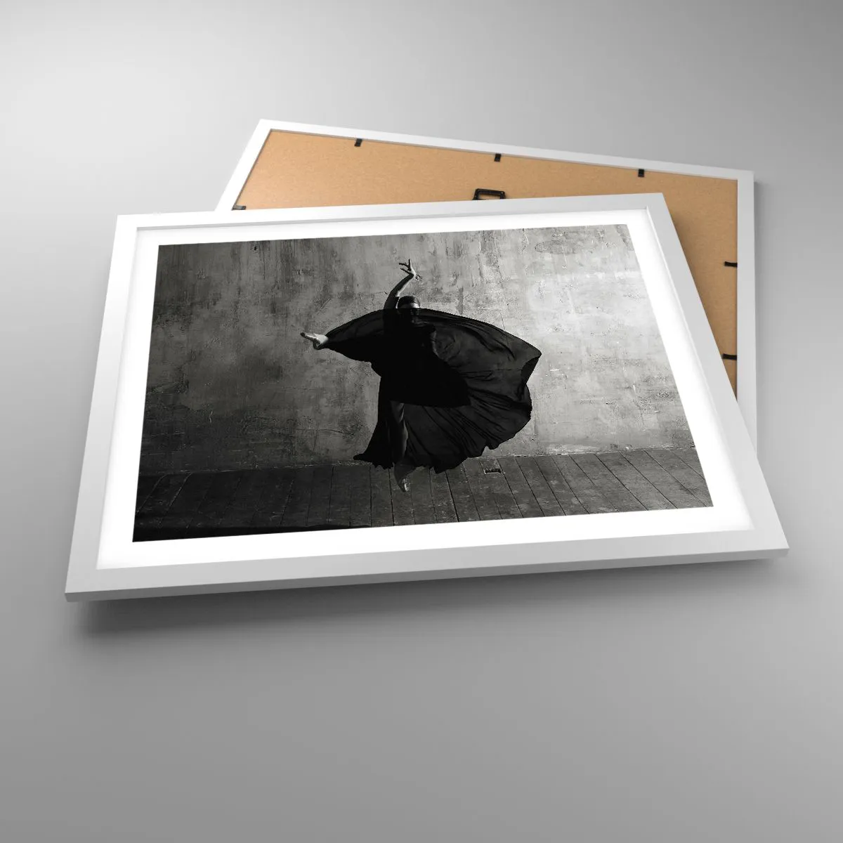 Poster in een witte lijst - Gepassioneerde riem - 50x40 cm