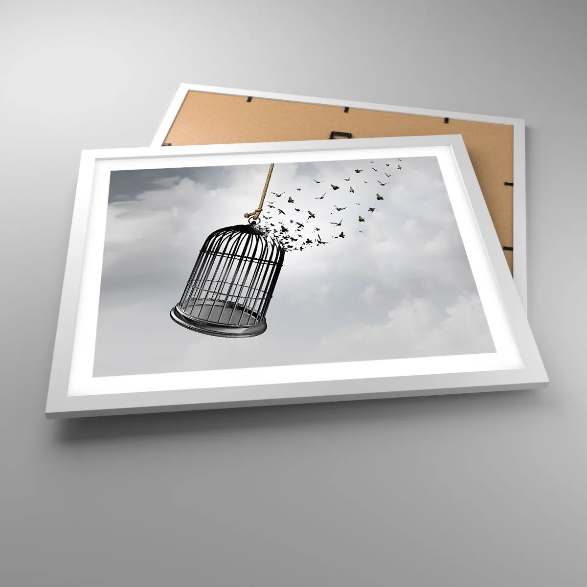 Poszter fekete keretben - Hit... Remény... Szabadság! - 50x40 cm