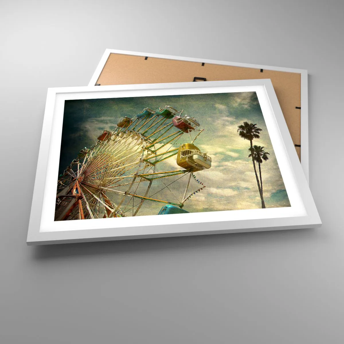 Póster en marco blanco - Será, será un día estupendo.... - 50x40 cm