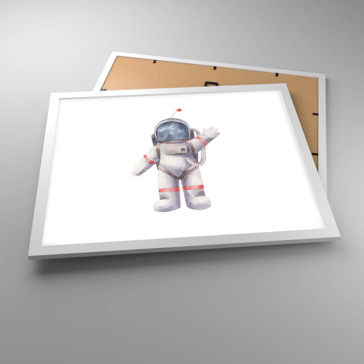 Plagát v bielom ráme - Tak zatiaľ! - 50x40 cm