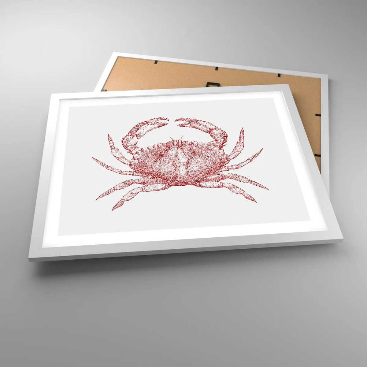 Poster in white frmae - Crab Like No Other - 50x40 cm