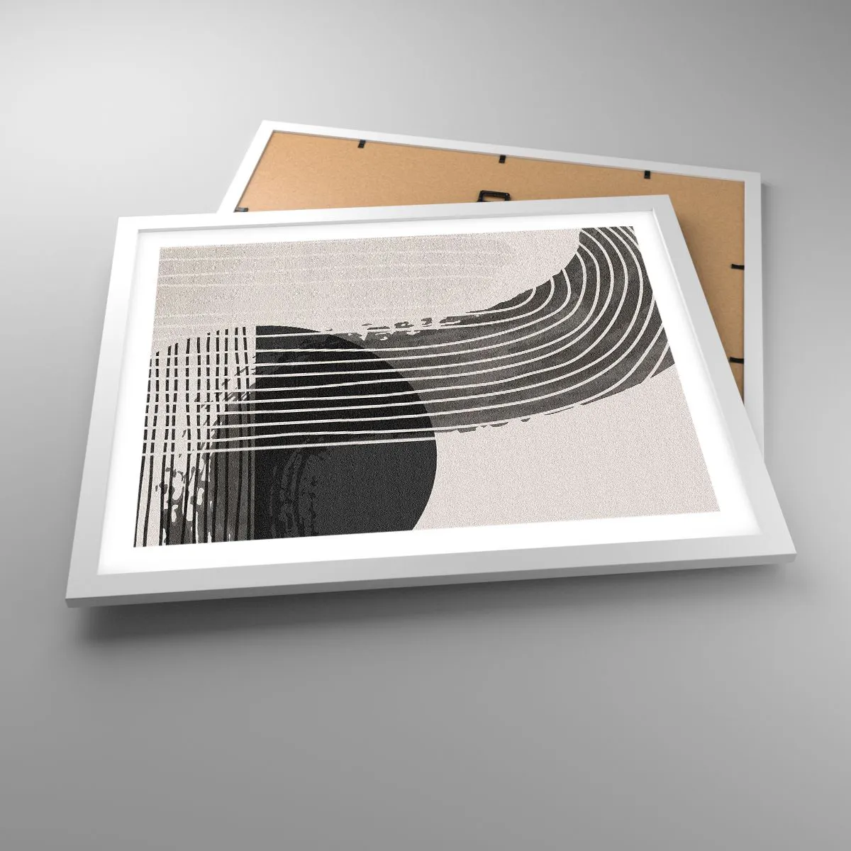 Poster in cornice bianca - Andata e ritorno - 50x40 cm