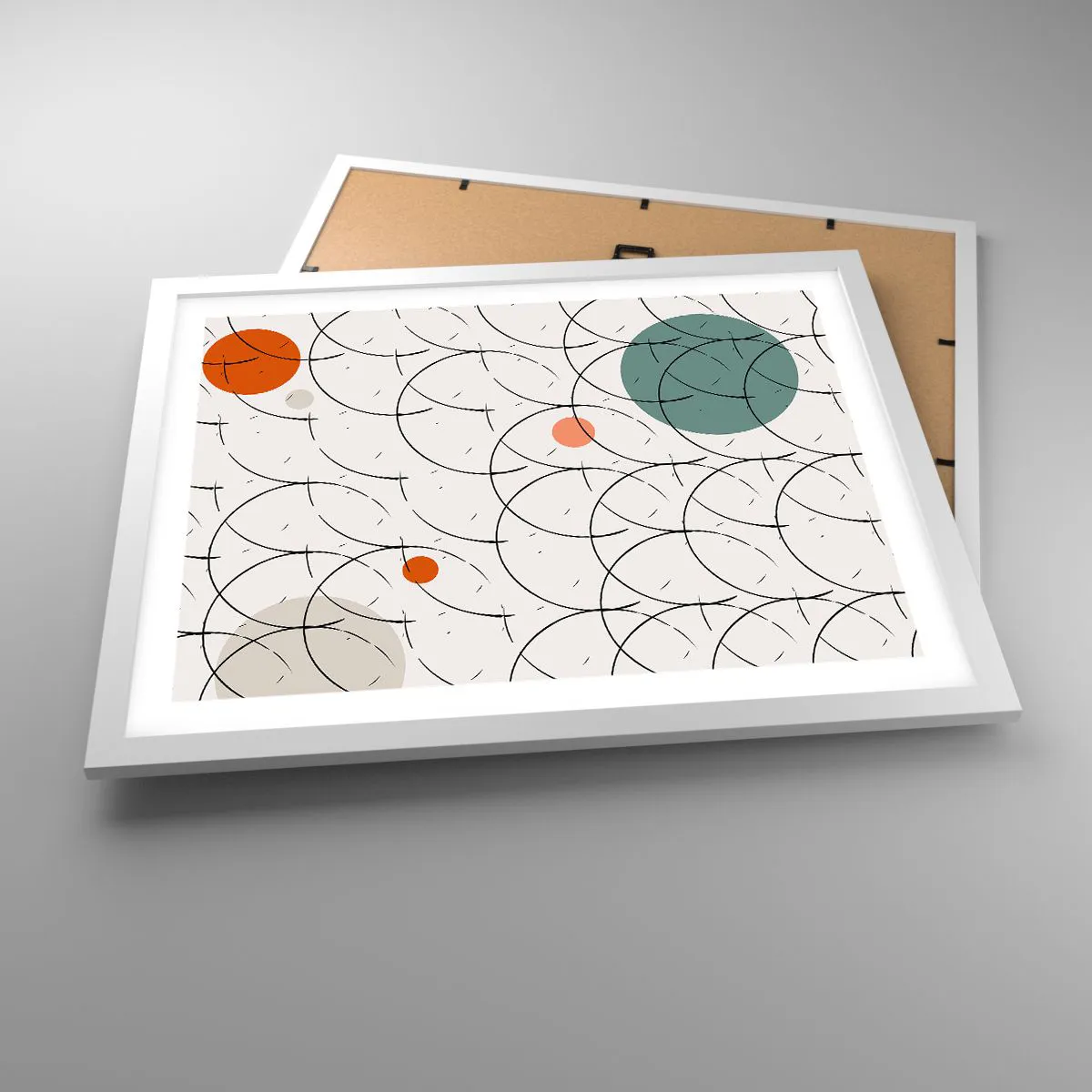 Plakát v bílém rámu - V duchu pop-artu - 50x40 cm