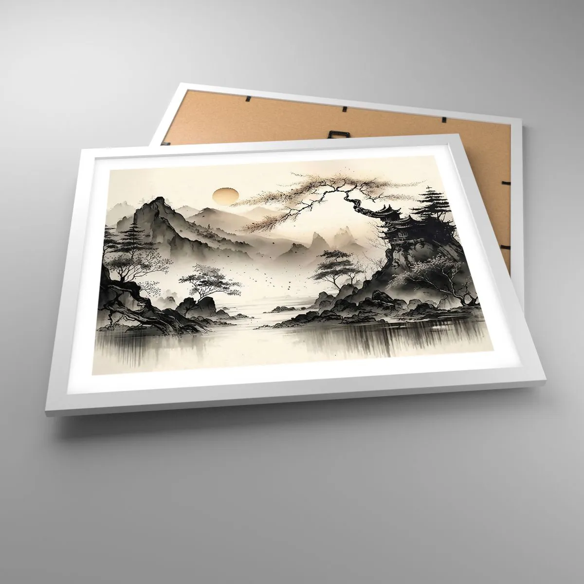 Affiche dans un cadre blanc - Poster - Le charme unique de l'Orient - 50x40 cm