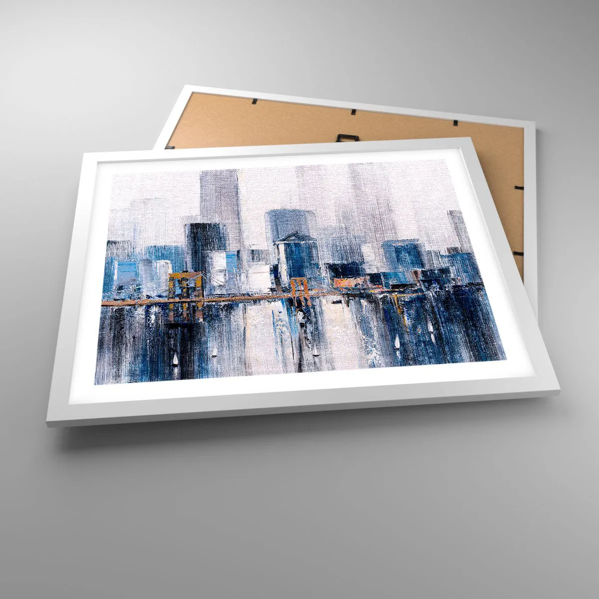 Plakát v bílém rámu - Newyorská imprese - 50x40 cm