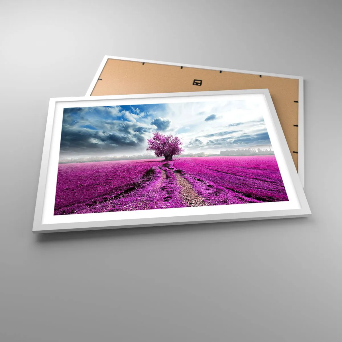 Poster in einem weißen Rahmen - Heide - Wildnis - 70x50 cm