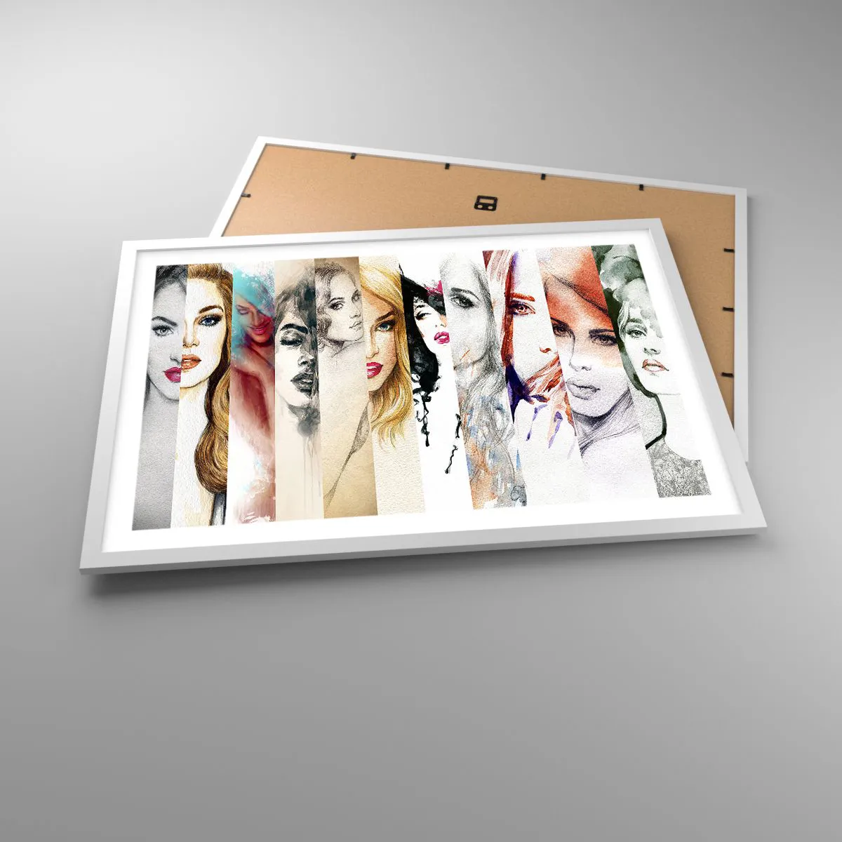 Poster in einem weißen Rahmen - Und es ist immer DU - 70x50 cm