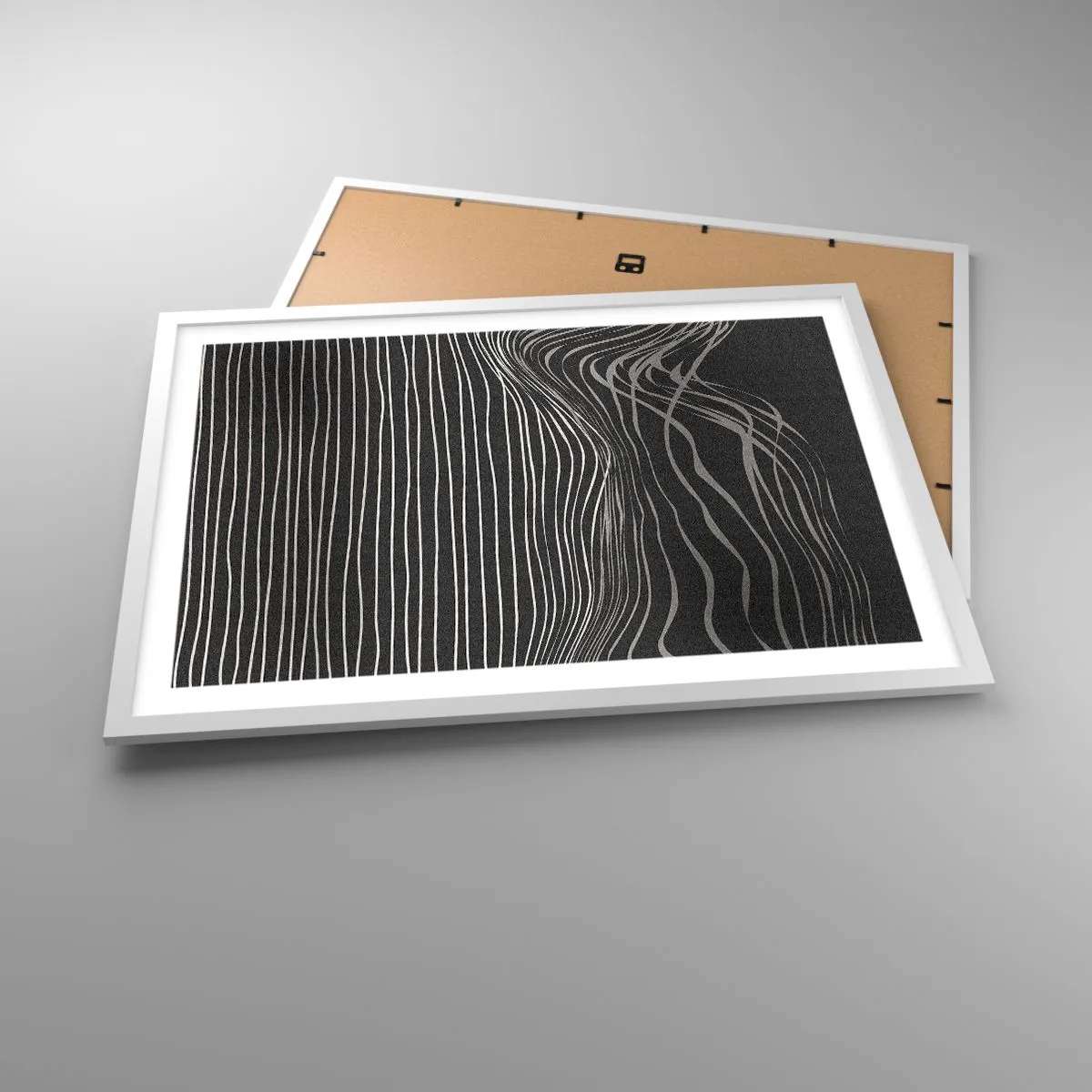 Affiche dans un cadre blanc - Poster - Rythme et accent - 70x50 cm