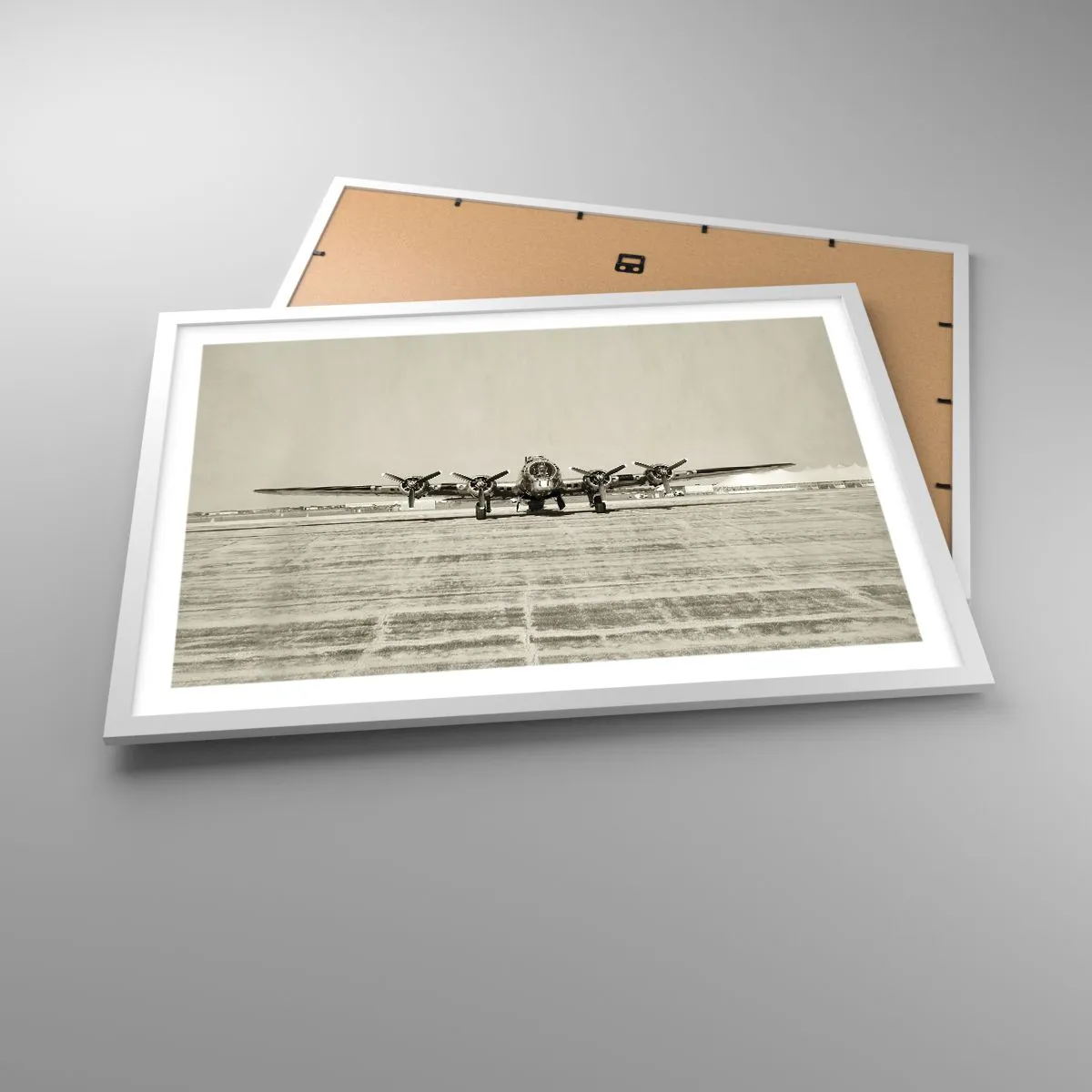 Plakat w białej ramie - Jak zawsze gotowy - 70x50 cm