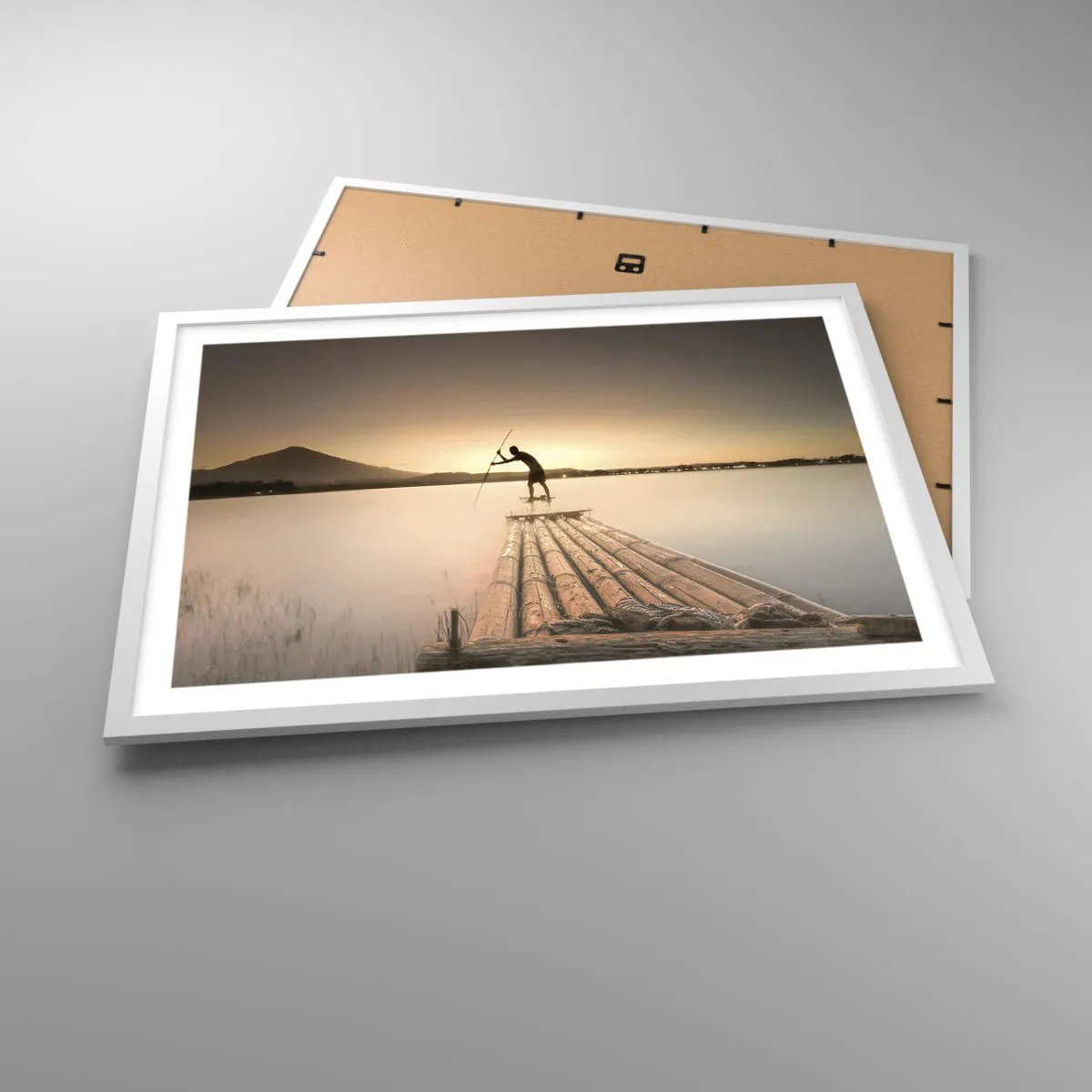 Affisch i vit ram - Före avkoppling - 70x50 cm