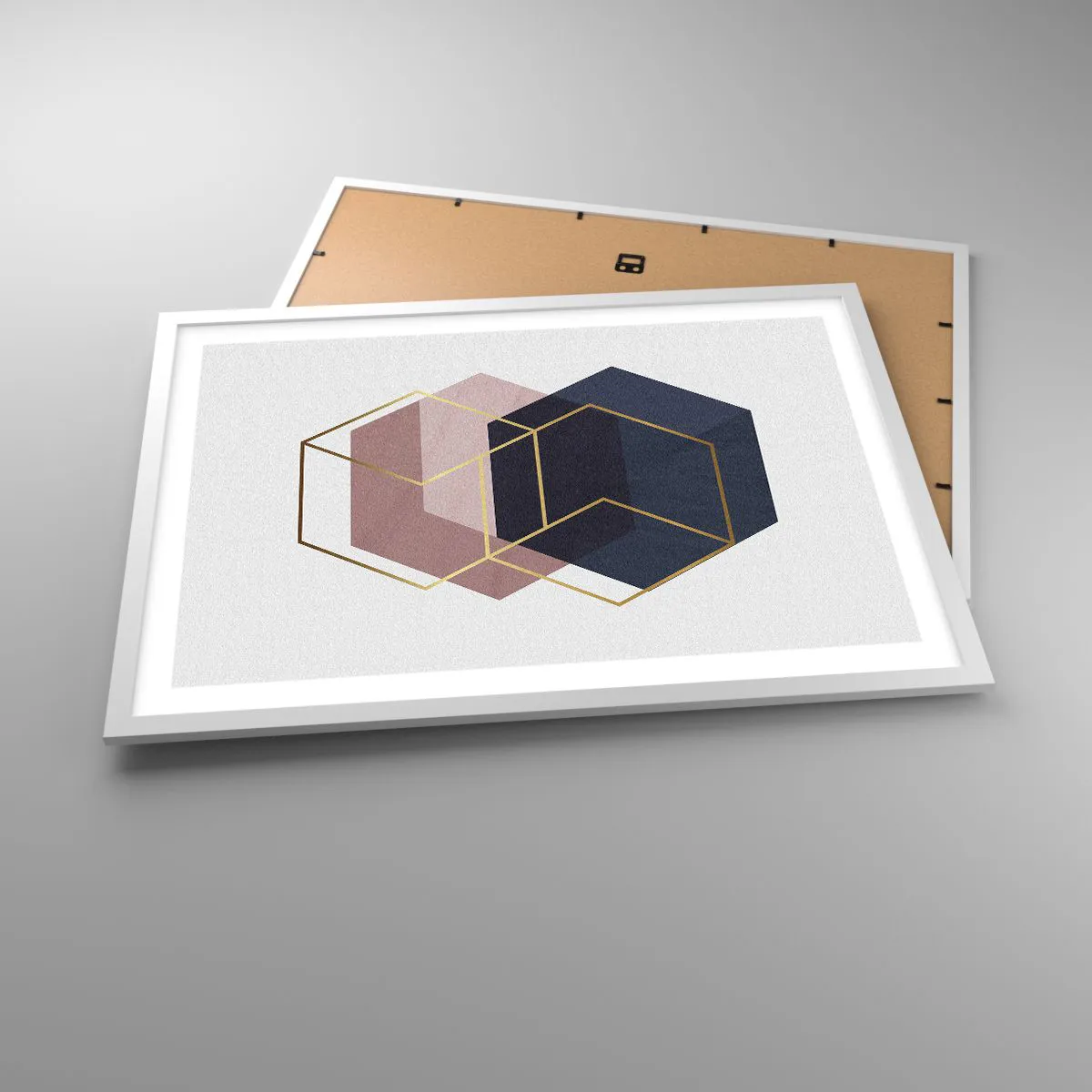 Poster in einem weißen Rahmen - Die Kraft der Einfachheit - 70x50 cm