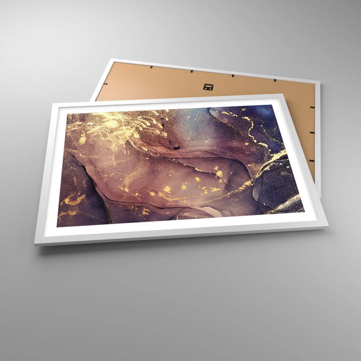 Affiche dans un cadre blanc - Poster - Matière et esprit - 70x50 cm