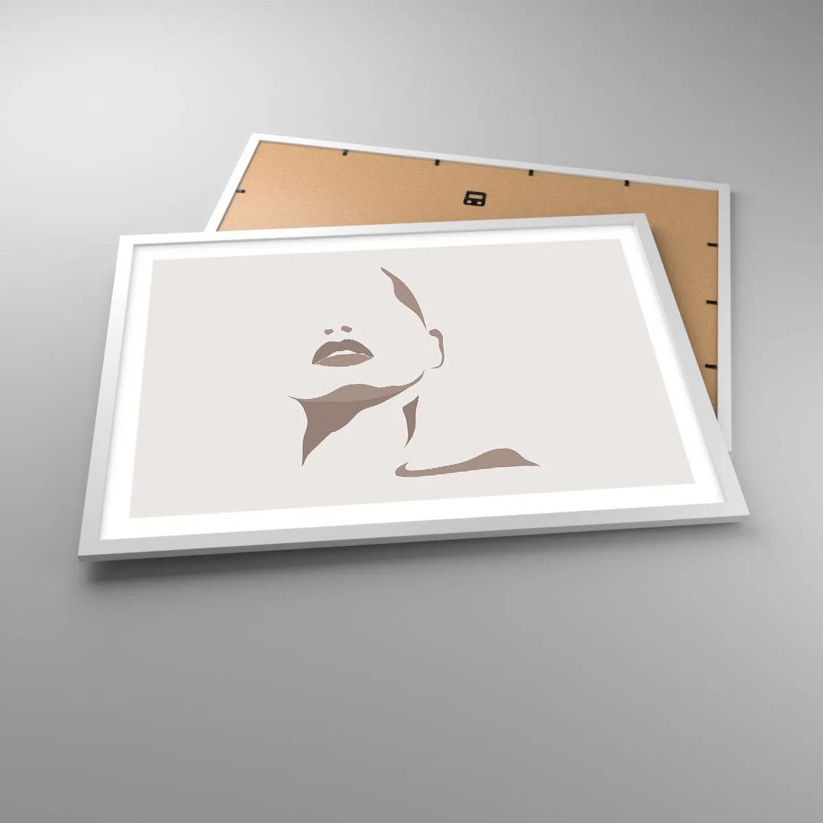 Poszter fekete keretben -  Fényből és árnyékból létrehozott - 70x50 cm