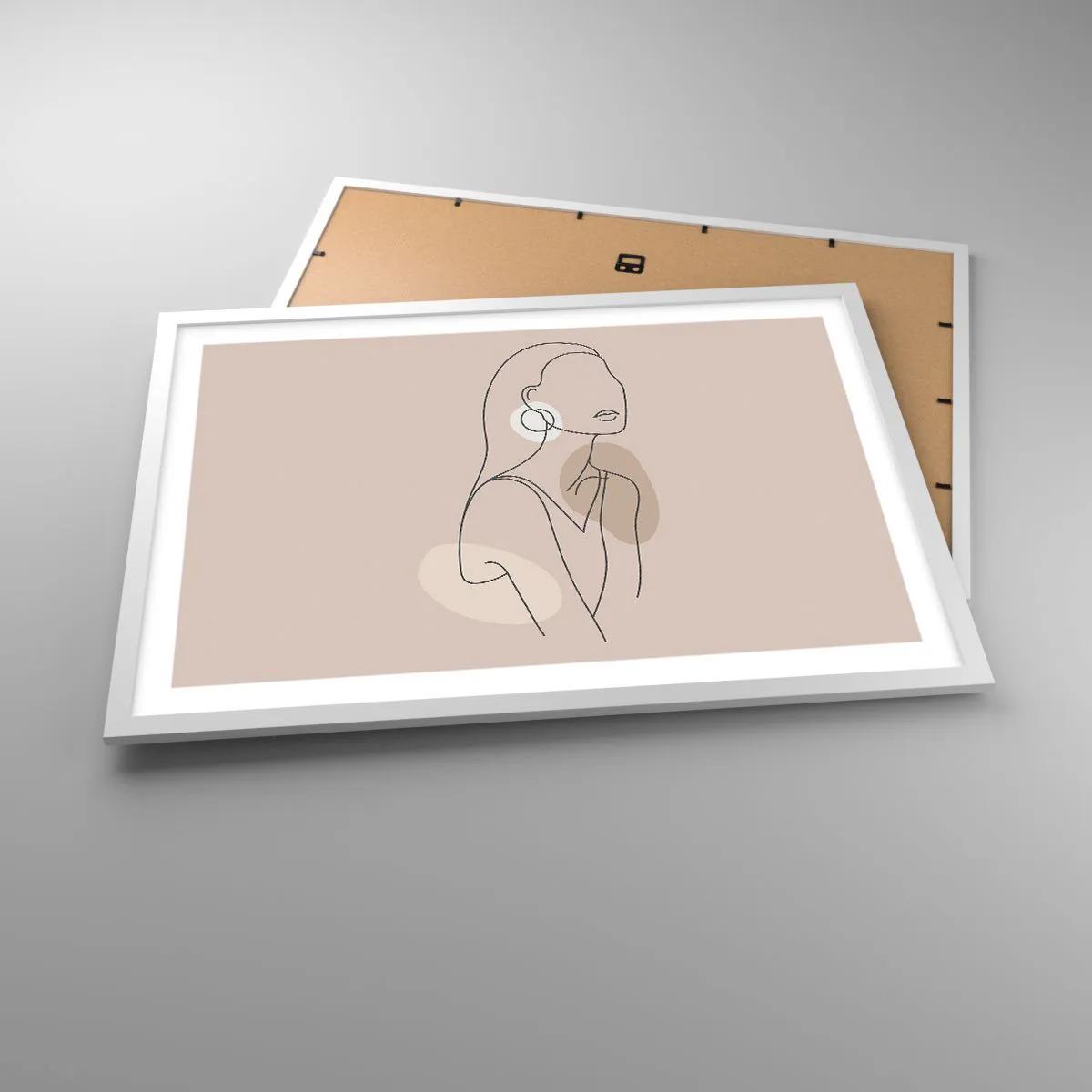 Poster in cornice bianca - Icona di giovinezza - 70x50 cm