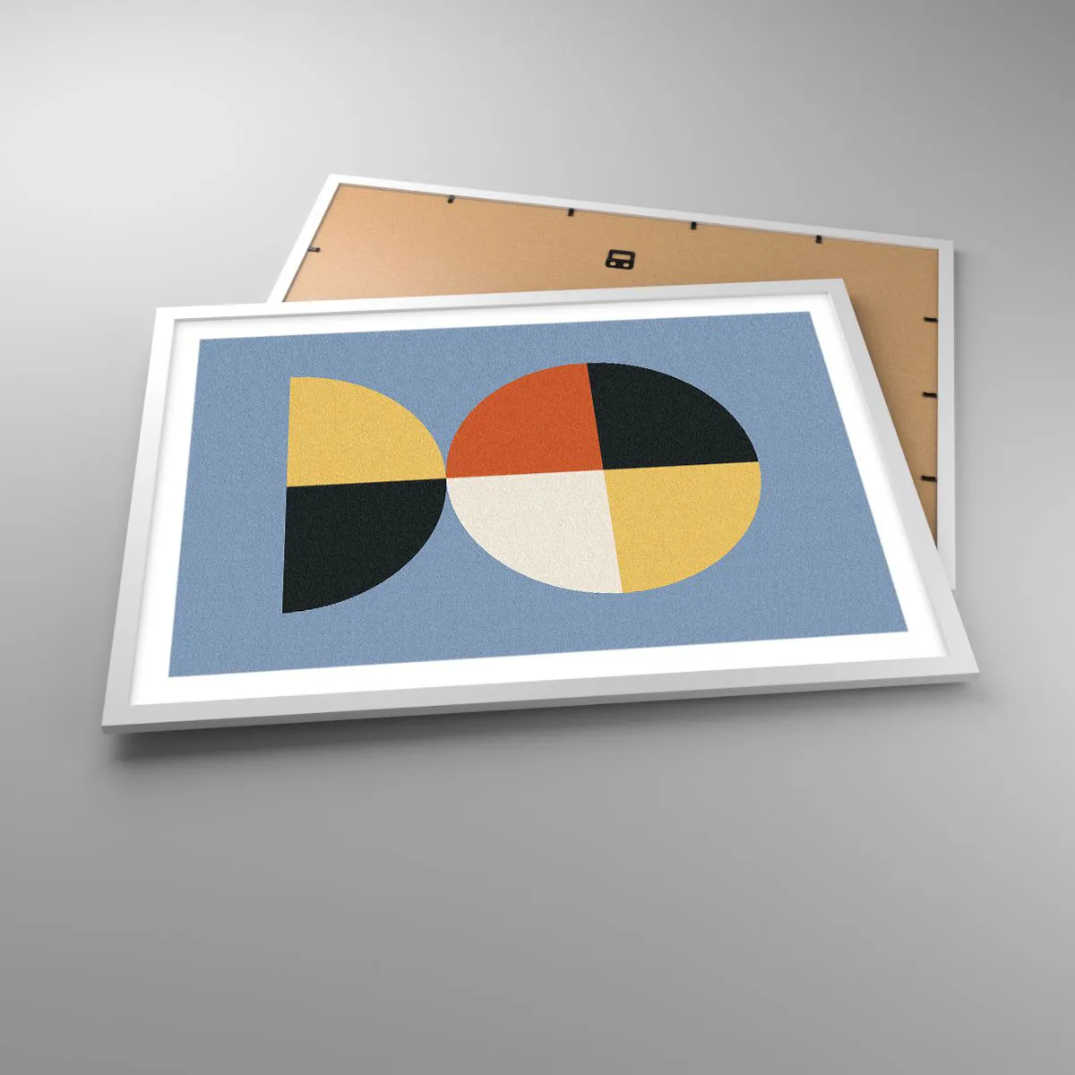 Plakat w białej ramie - Patrz i licz - 70x50 cm