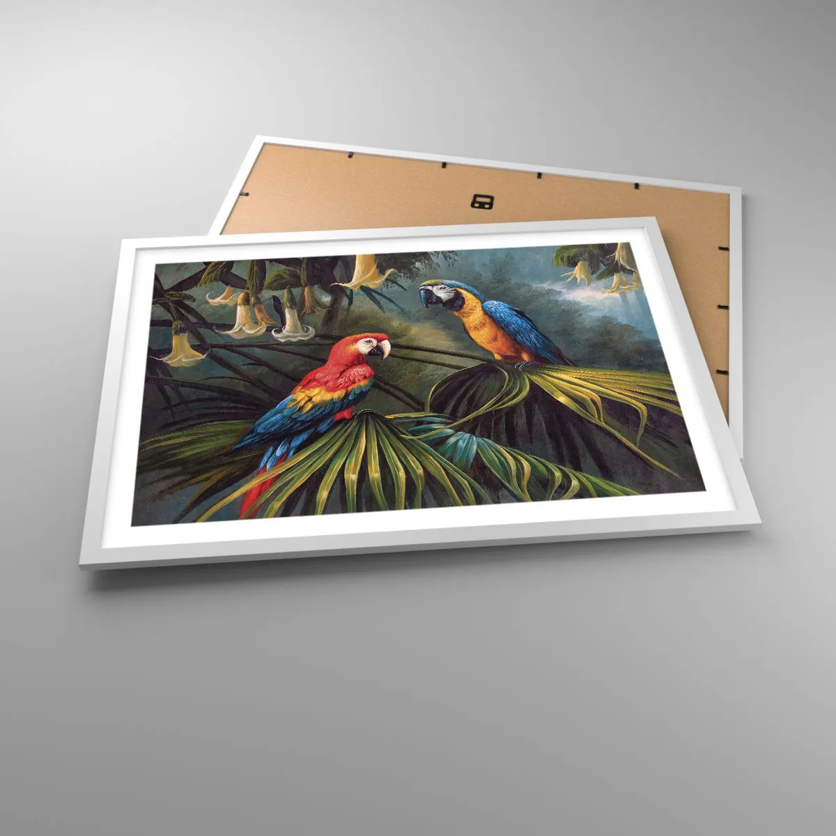 Plakat w białej ramie - Romantyzm w tropikach - 70x50 cm
