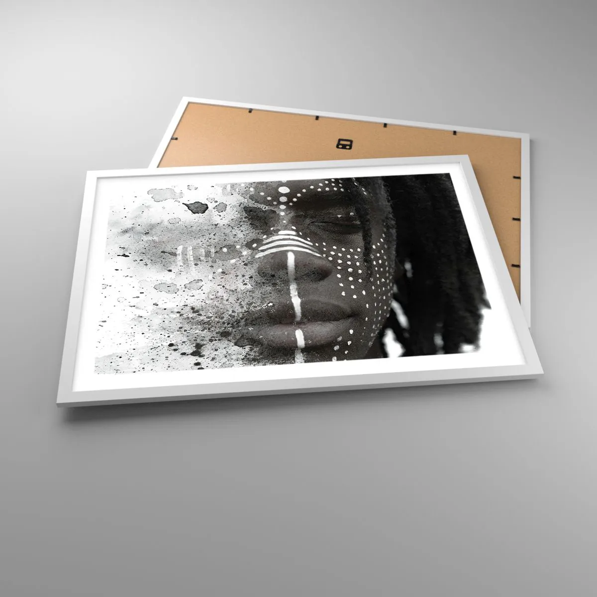 Affiche dans un cadre blanc - Poster - Découvrez l'esprit primal - 70x50 cm