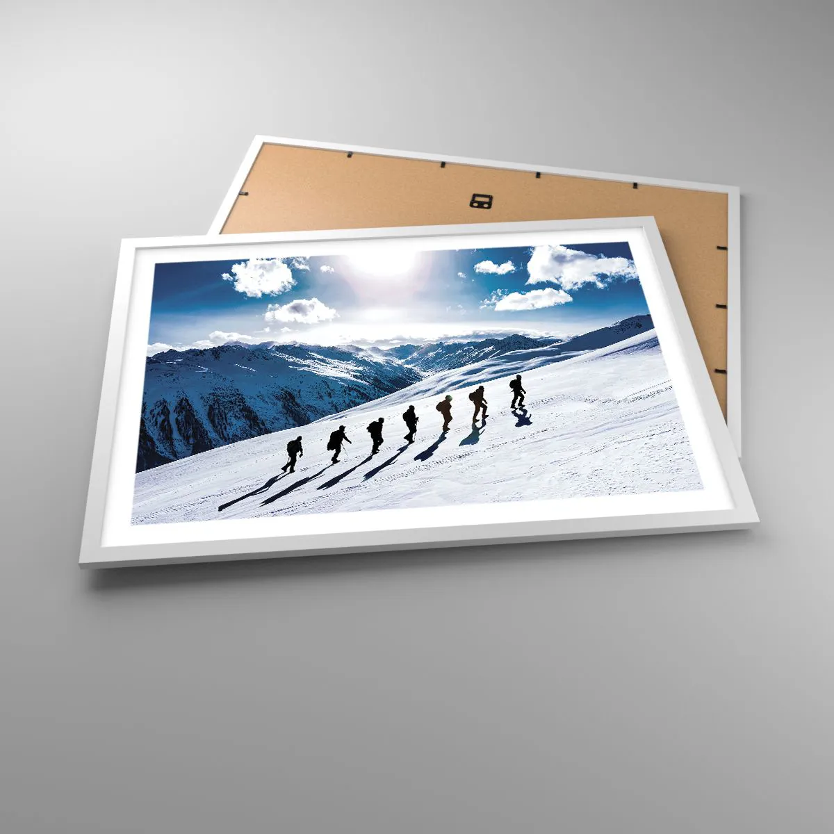 Plagát v bielom ráme - Tím dobývateľov - 70x50 cm
