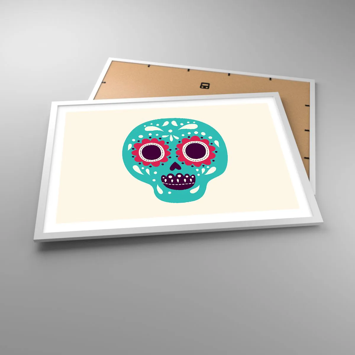 Poster in cornice bianca - Vita: un gioco fino alla morte - 70x50 cm