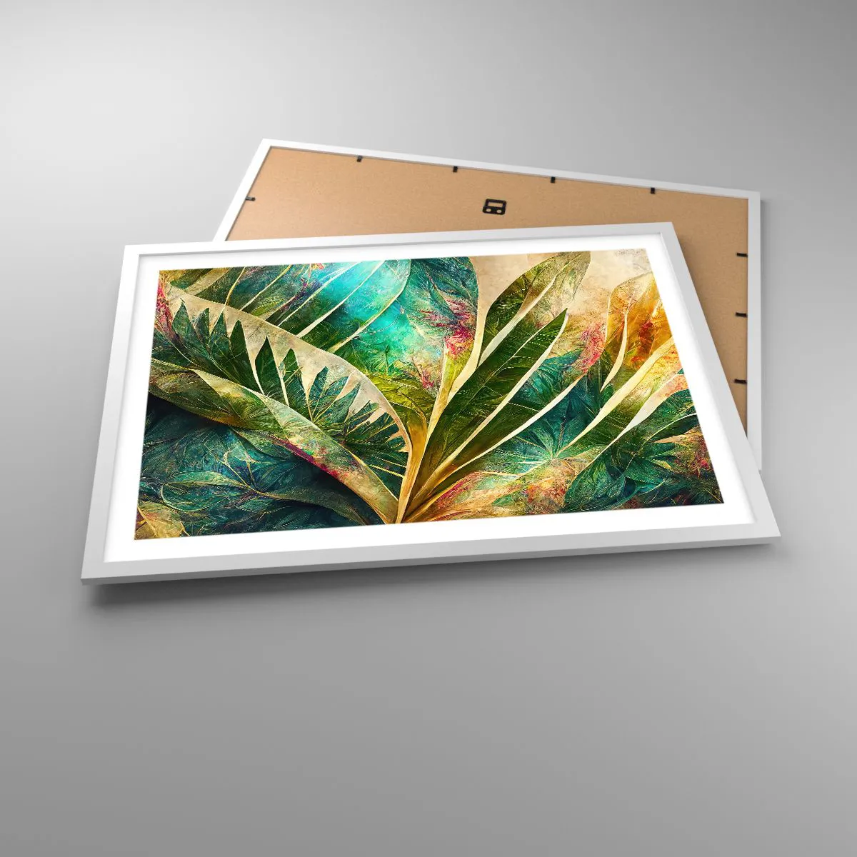 Poster in cornice bianca - I colori dei tropici - 70x50 cm