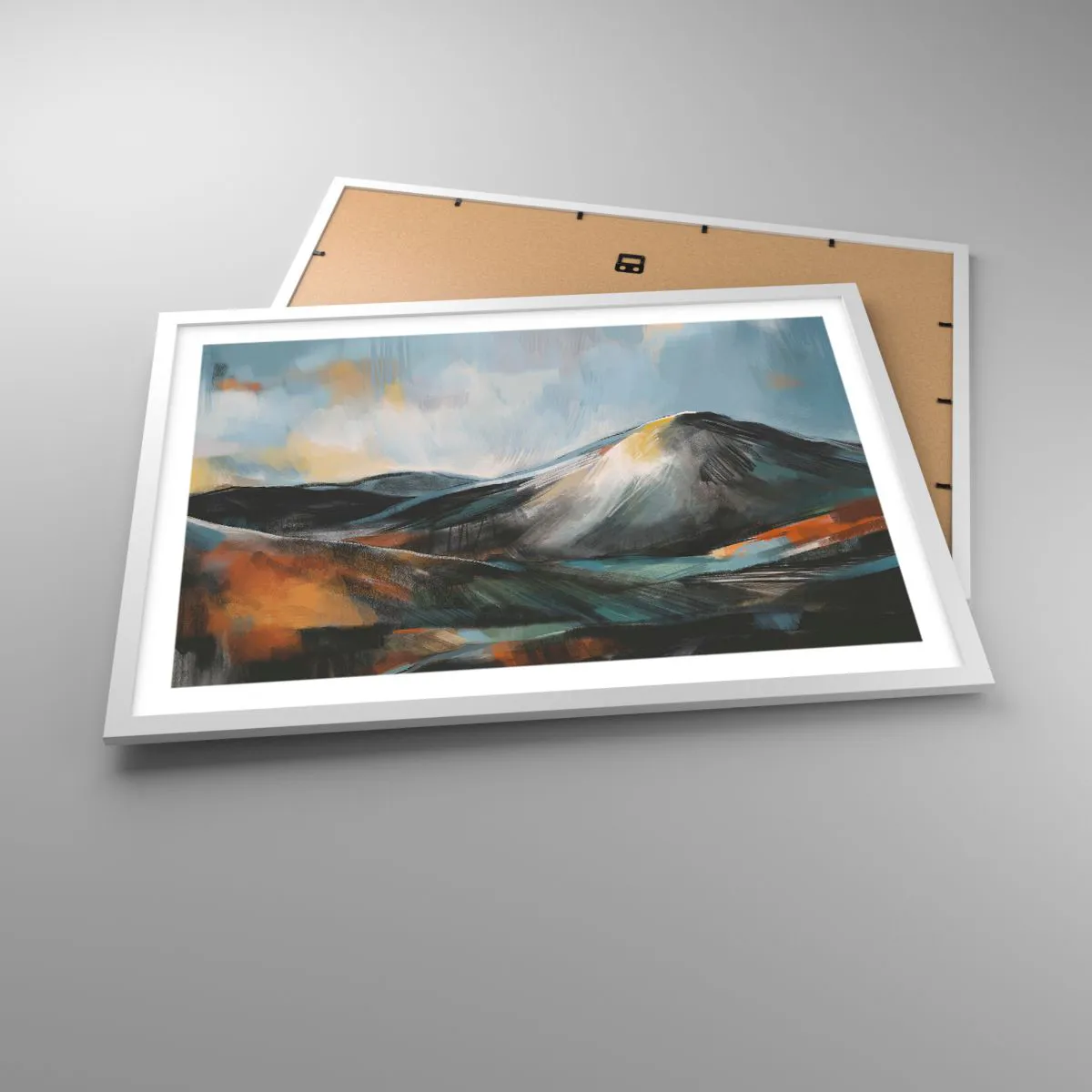 Poster in white frmae - Raw and Beautiful - 70x50 cm