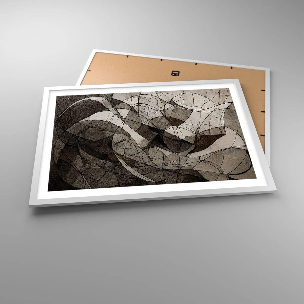 Poszter fekete keretben - A föld színeinek keringése - 70x50 cm