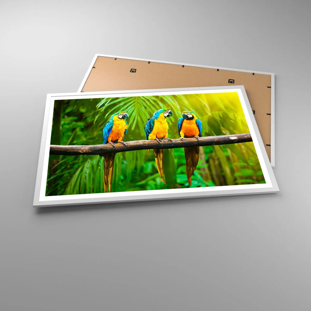 Affiche dans un cadre blanc - Poster - Et avez-vous entendu qu'elle ...? - 91x61 cm