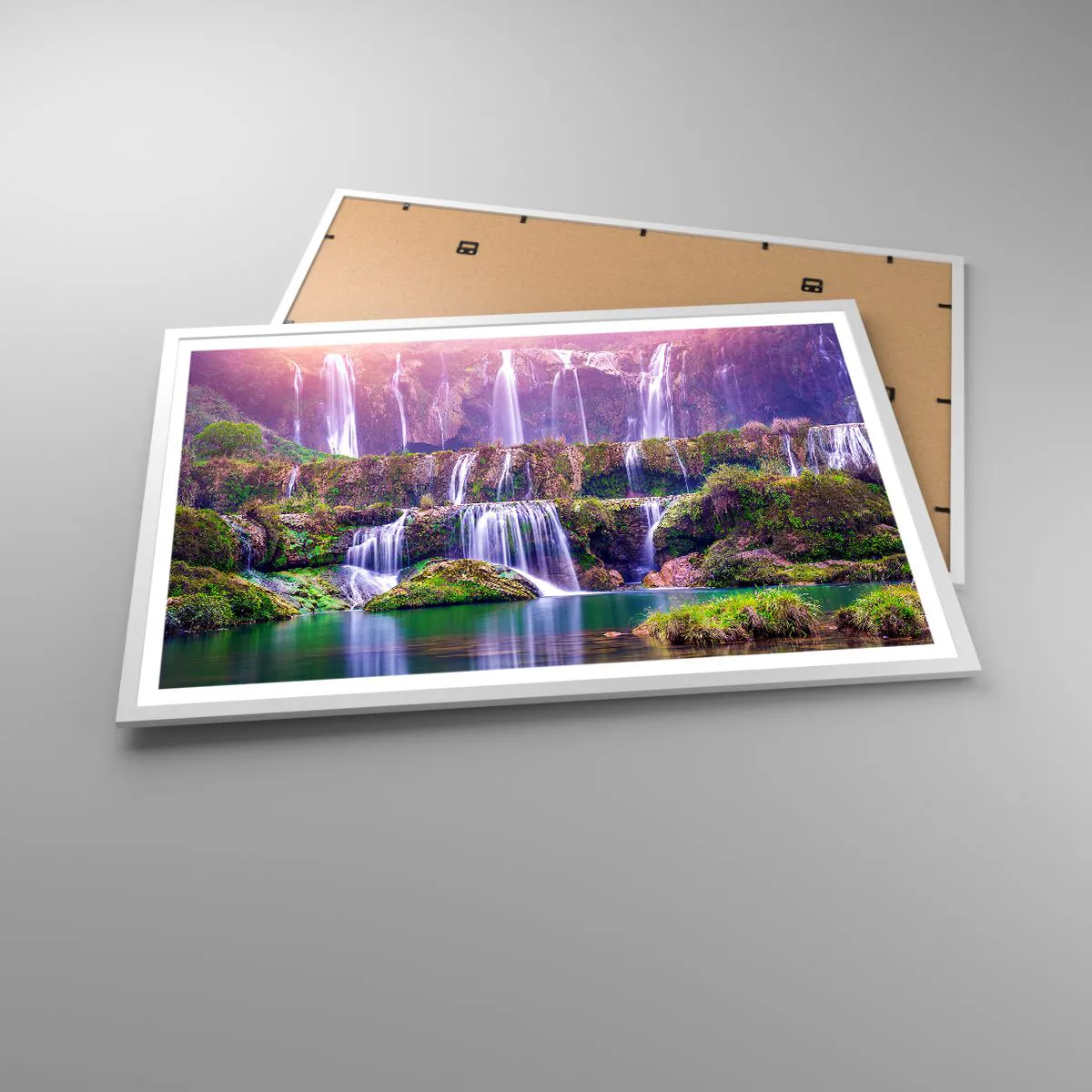 Affisch i vit ram - Trappan till himlen - 91x61 cm