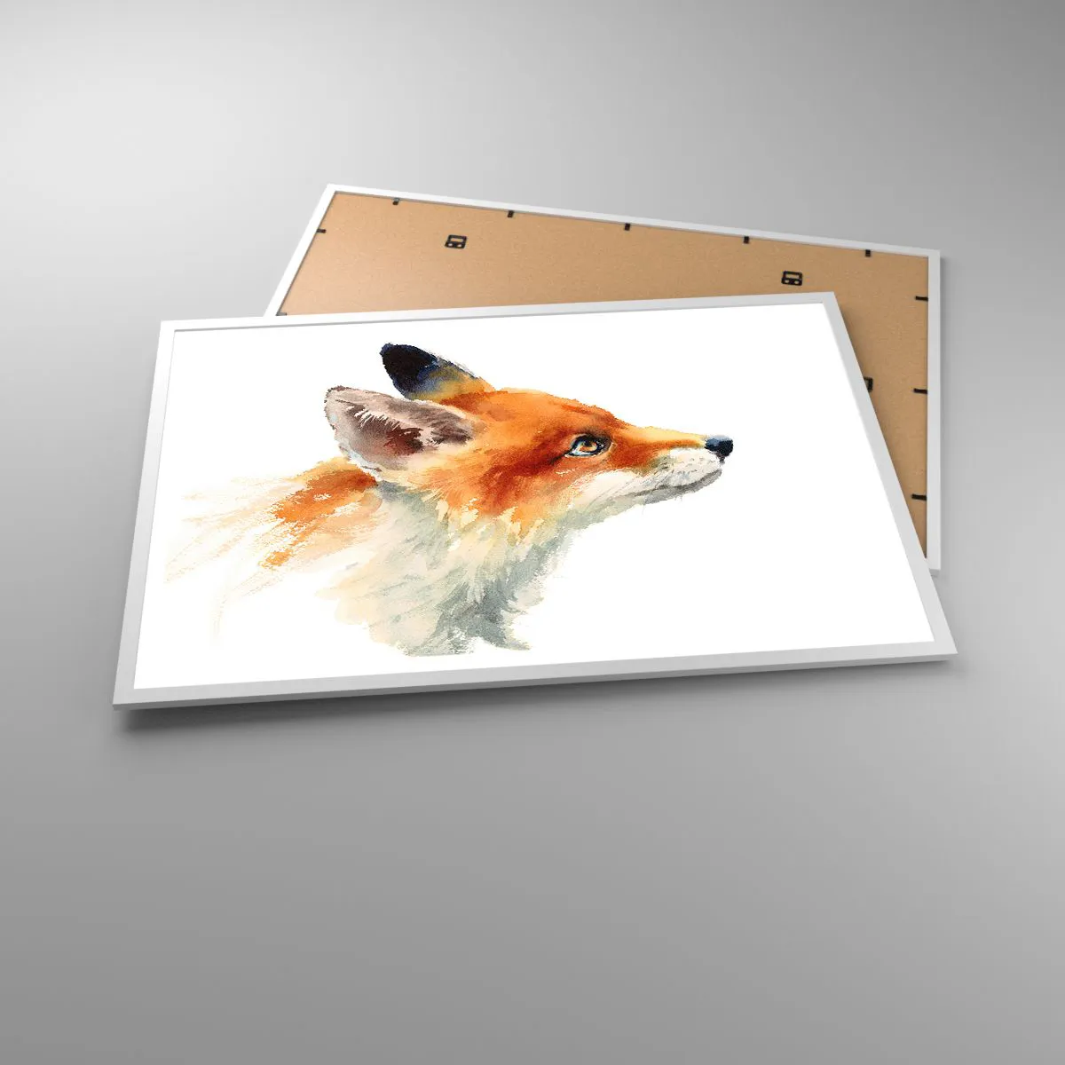 Poster in einem weißen Rahmen - Man kann nie vorsichtig genug sein - 91x61 cm