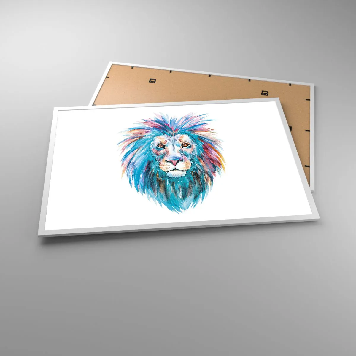 Affisch i vit ram - Elektrifierande aura - 91x61 cm