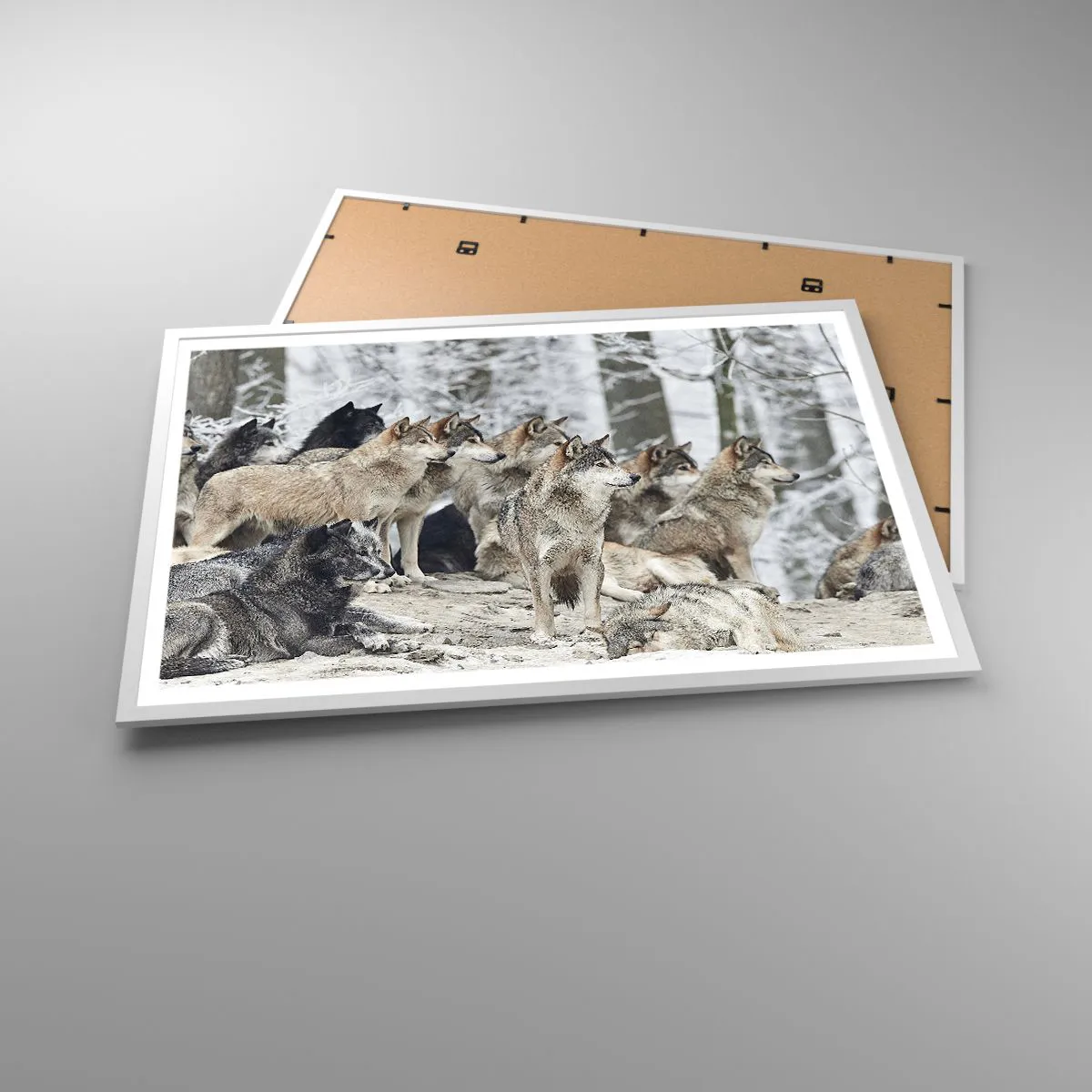 Plakát v bílém rámu - Rodina a přátelé - 91x61 cm