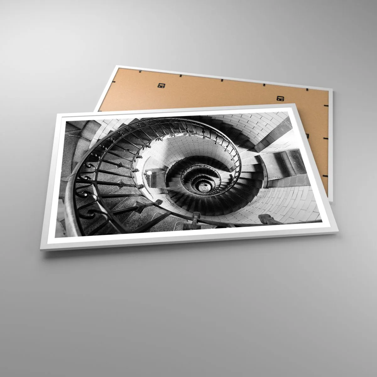 Poster in cornice bianca - Ancora più in alto - 91x61 cm