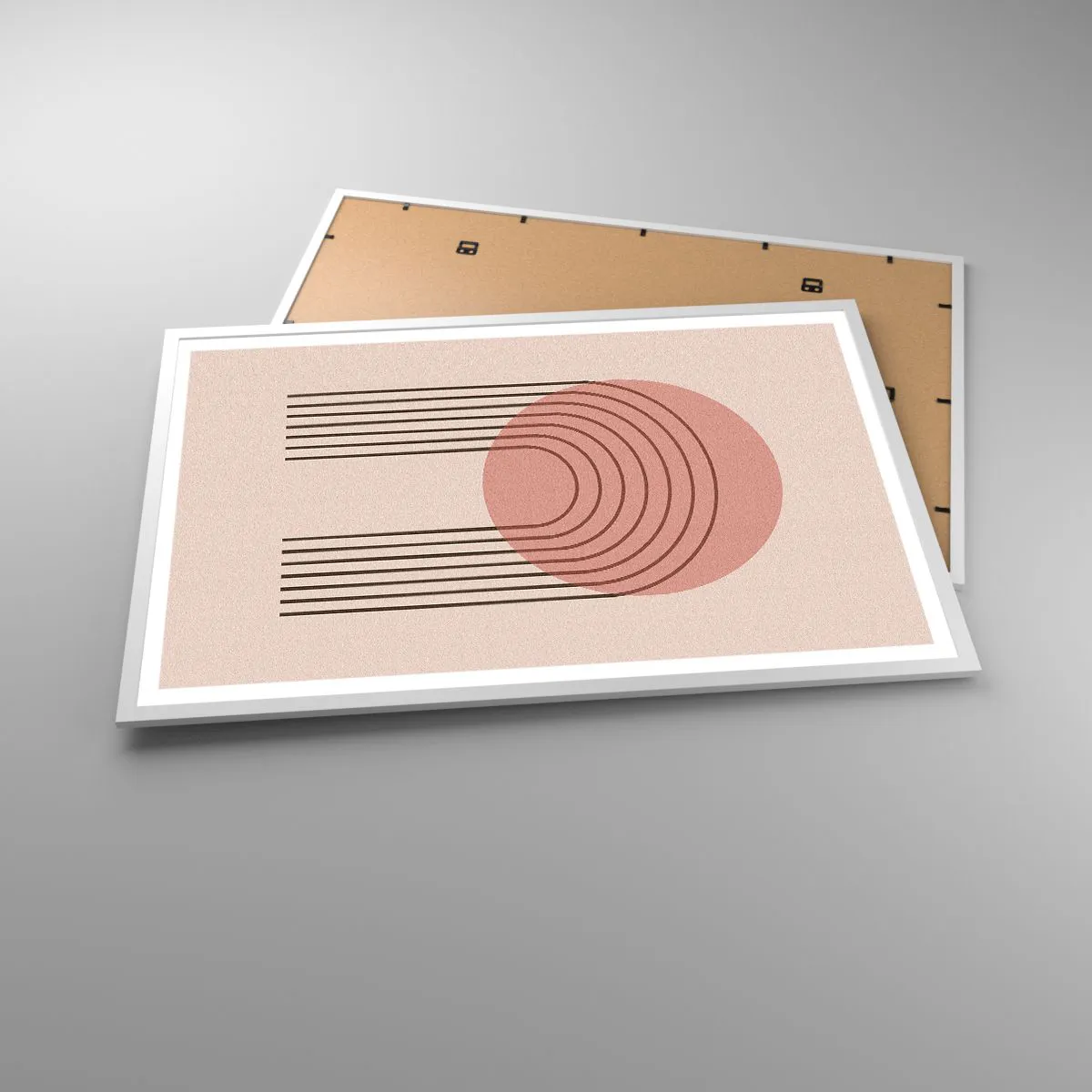 Poster in einem weißen Rahmen - Unwiderstehliche Anziehungskraft - 91x61 cm