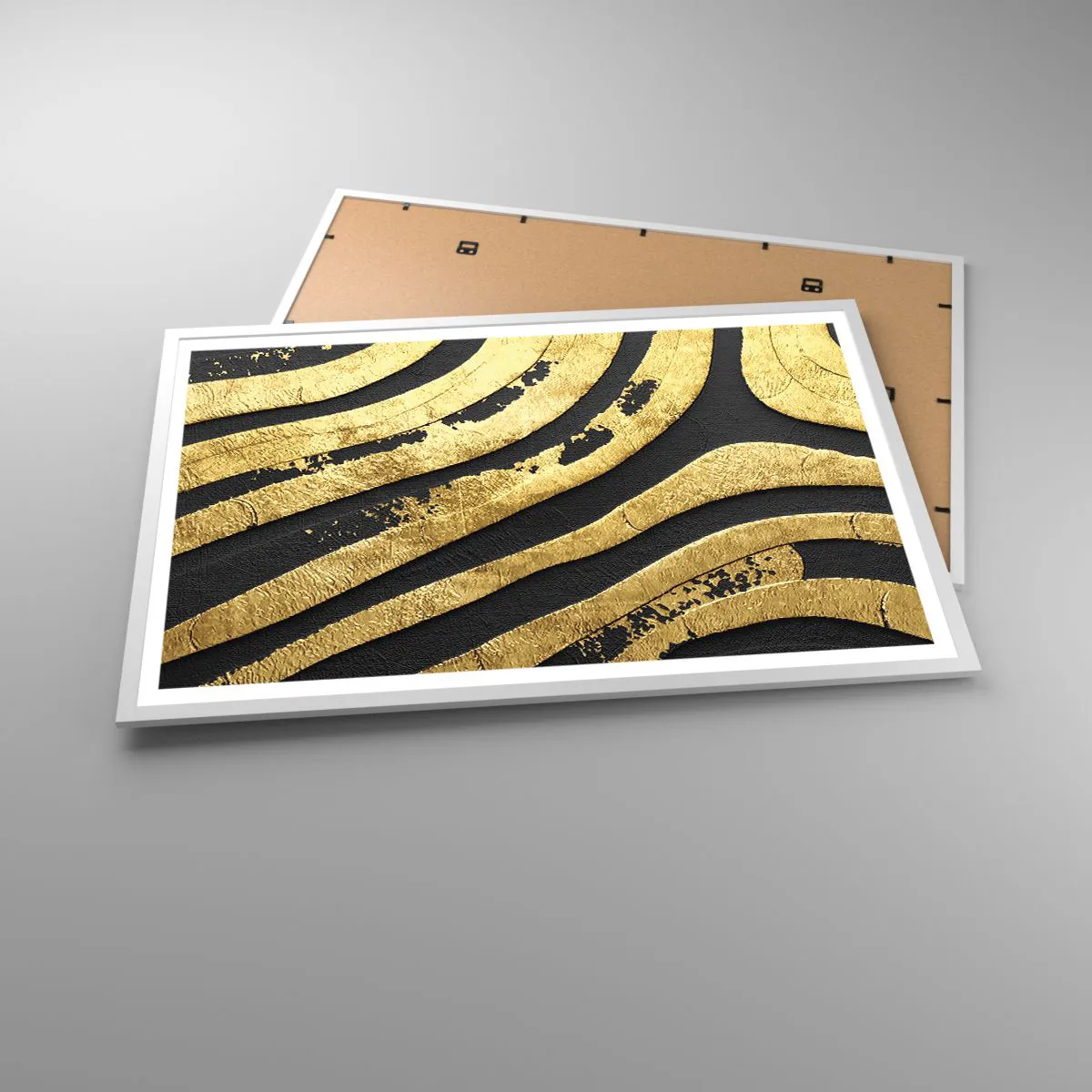 Affiche dans un cadre blanc - Poster - Tout coule - 91x61 cm