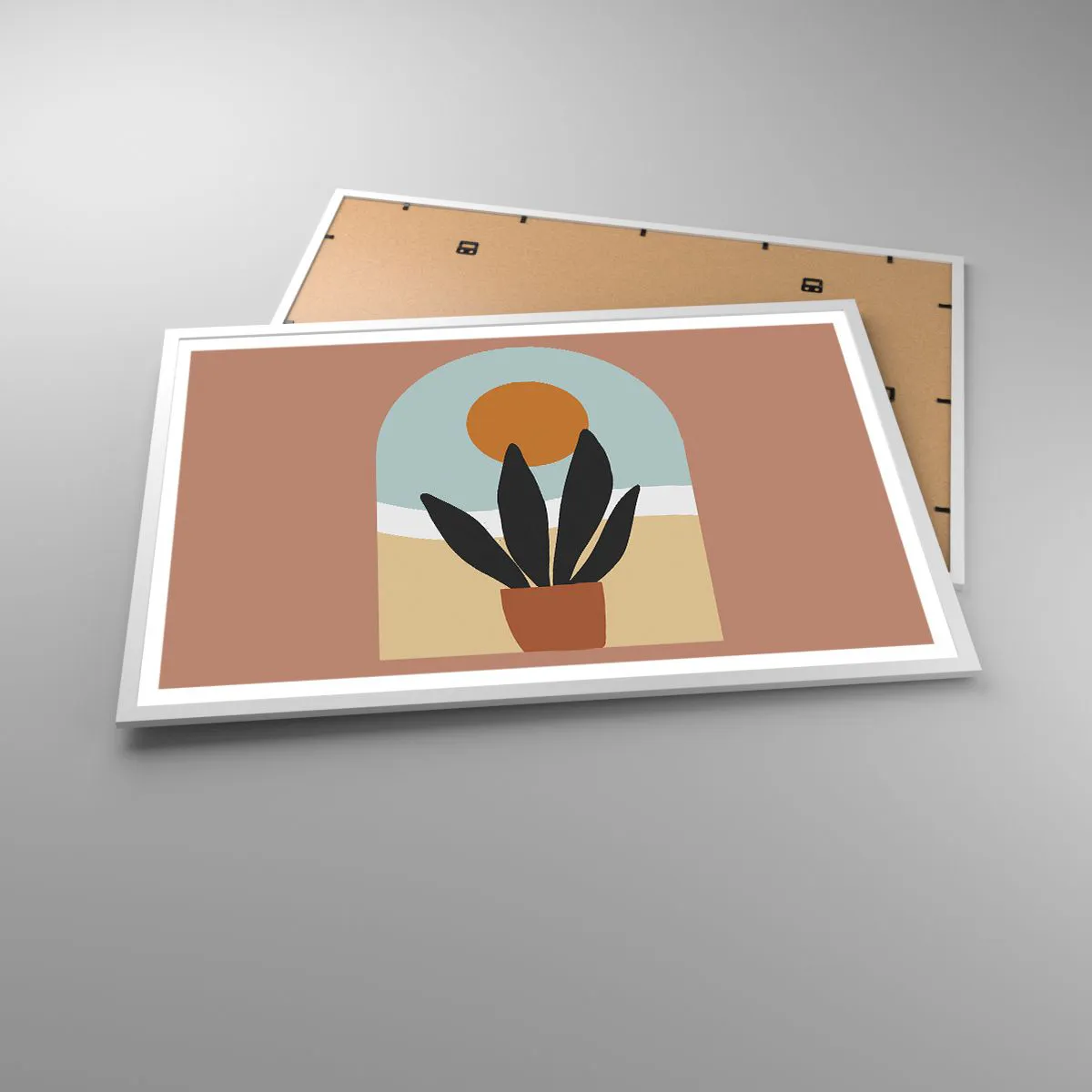 Affisch i vit ram - Små glädje - 91x61 cm