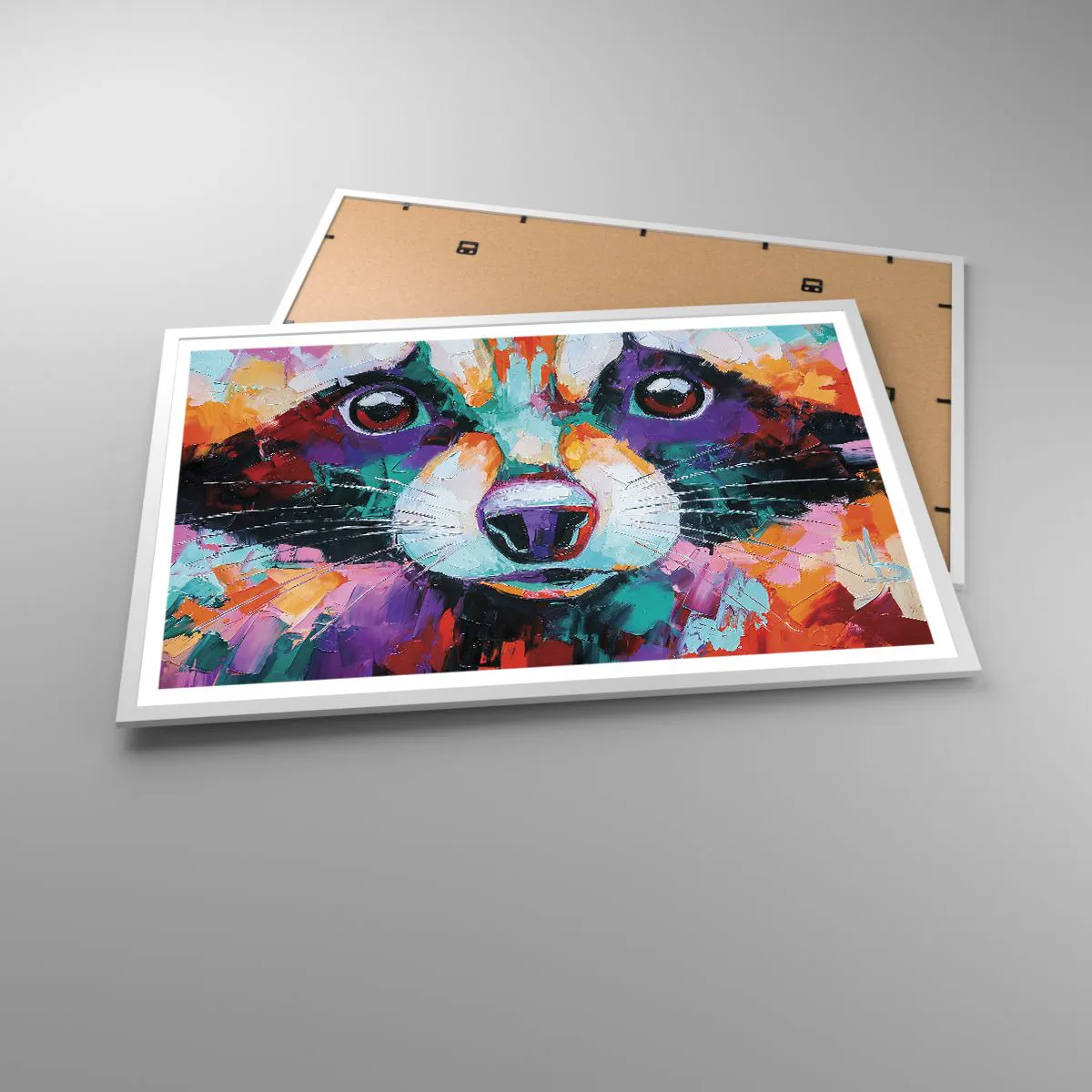 Affisch i vit ram - Enbart goda emotioner - 91x61 cm