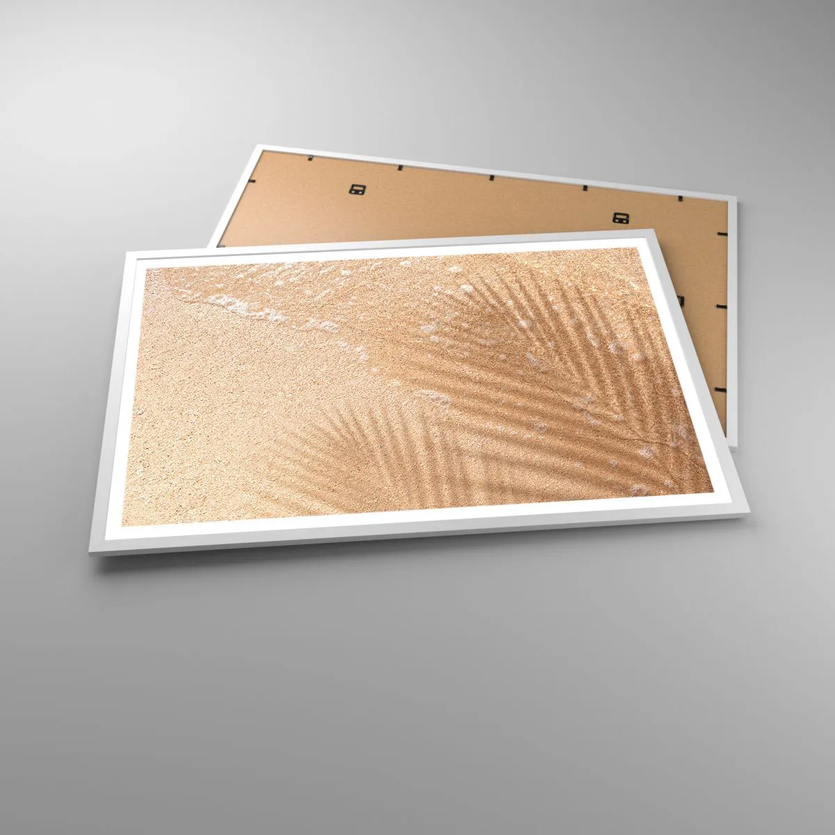 Poster in einem weißen Rahmen - Der Schatten eines heißen Sommers - 91x61 cm