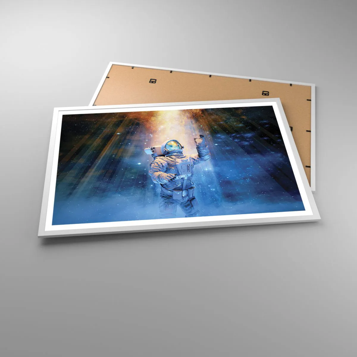 Poster in einem weißen Rahmen - Endlich am Ende - 91x61 cm