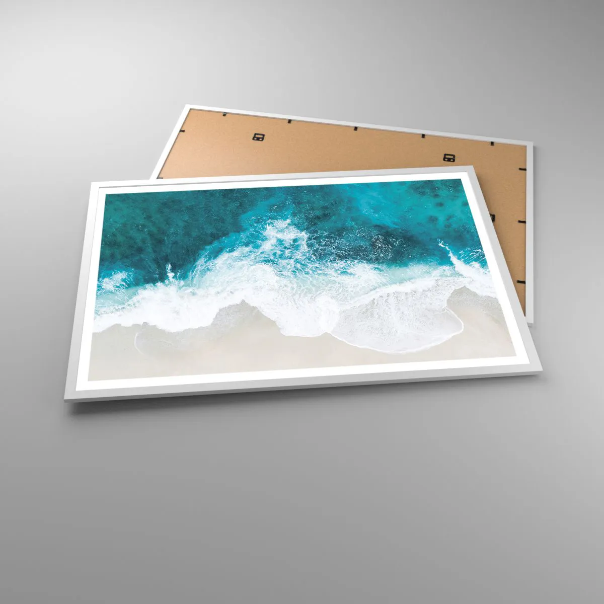 Poster in white frmae - Natural Caress - 91x61 cm