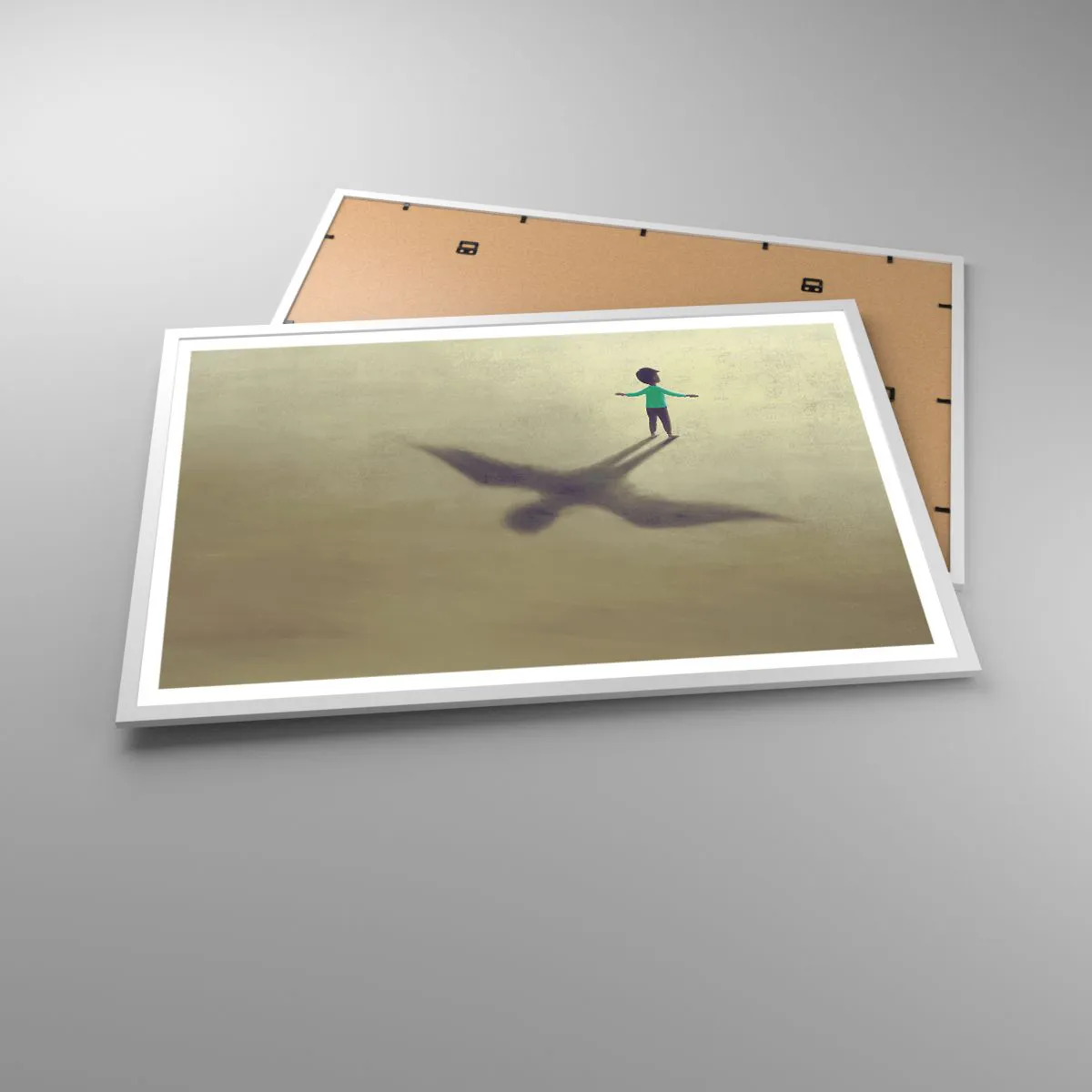 Plagát v bielom ráme - Hrdina budúcnosti - 91x61 cm