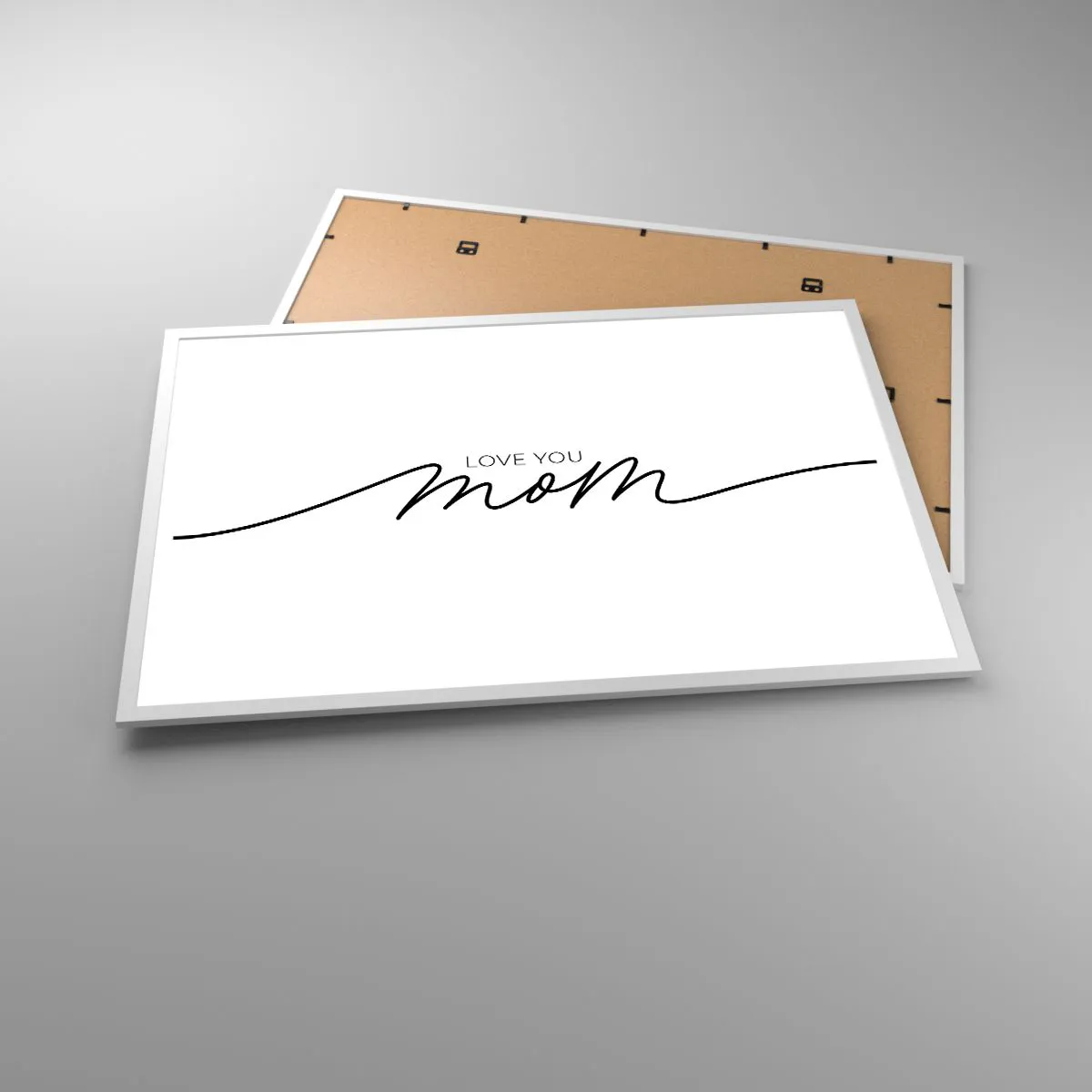 Poster in cornice bianca - Grande commozione - 91x61 cm