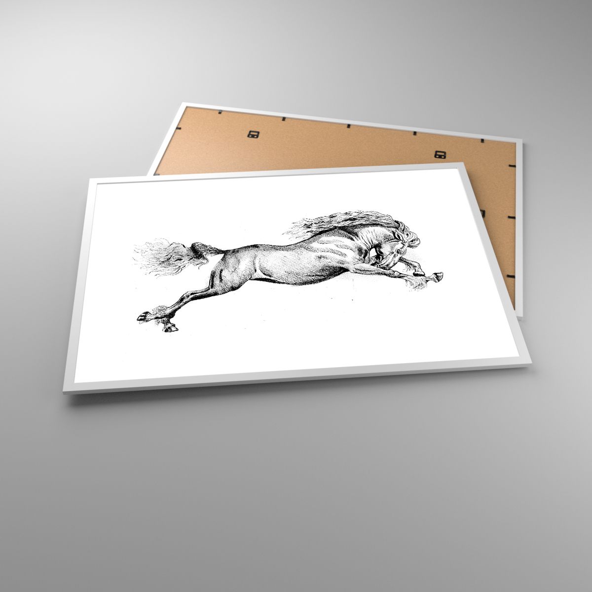 Poster Cavallo, Poster Animali, Poster Grafica, Poster Bianco E Nero, Poster Salto